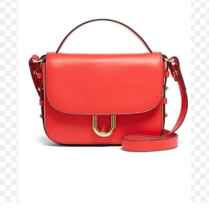 J Crew Red Leather Crossbody Bag bright red small purse